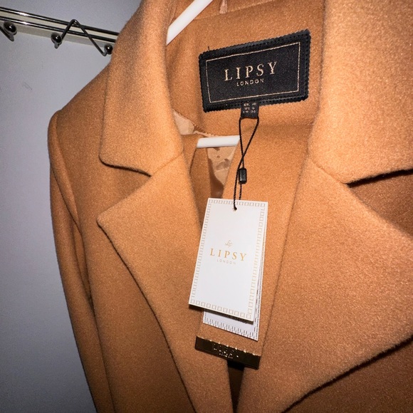 Lipsy London Belted Wrap Wool Coat NWT - Picture 7 of 16